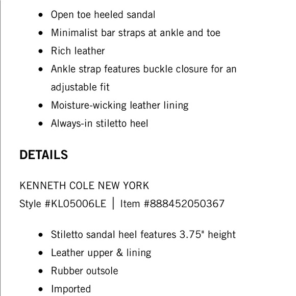 Kenneth Cole Strappy Heels - Picture 7 of 7